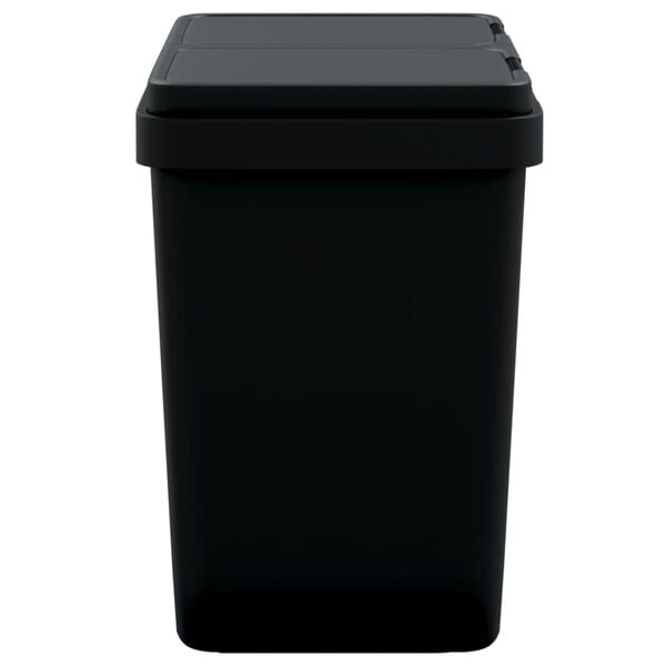 vidaXL Dual Bin Anthracite 2x6.6 gal