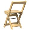 vidaXL Dining Chair Honey wax brown Solid pine wood and engineered wood