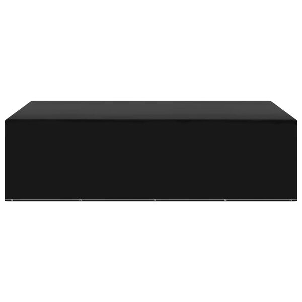 vidaXL Garden Furniture Cover Black Aluminum, Polyethylene