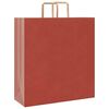 vidaXL Paper Bags 50 pcs with Handles Red 17.7x6.7x18.9"