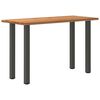 vidaXL Dining Table Light Brown, Anthracite