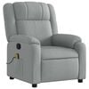 vidaXL Massage Recliner Chair Light Gray