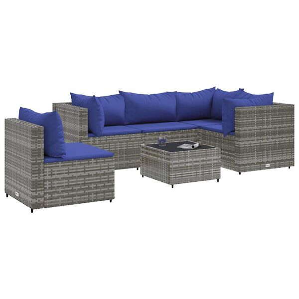 vidaXL Patio Lounge Set Gray