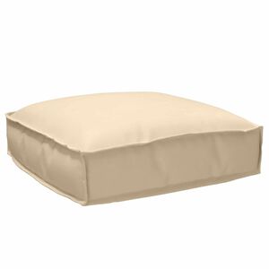vidaXL Cushion Beige 19.69 x 19.69 x 4.72 in Oxford Fabric