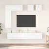 vidaXL 8 Piece TV Stand Set White Engineered Wood