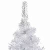 vidaXL Artificial Pre-lit Christmas Tree with Ball Set Silver 94.5" PET