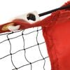 vidaXL Tennis Net Black and Red 118.1"x39.4"x34.3" Polyester