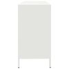 vidaXL Sideboard White Cold-rolled Steel Medium Sideboard Rectangular