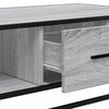 vidaXL Coffee Table Grey Sonoma Engineered Wood, Metal