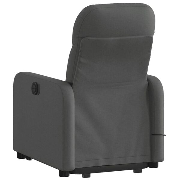 vidaXL Electric Stand Up Massage Recliner Chair Dark Gray