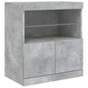 vidaXL Sideboard Concrete grey Engineered wood Sideboard Rectangular
