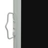 vidaXL Side Awning Black and Grey Polyester with PU coating