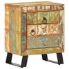 vidaXL Bedside Cabinet Mixed colors of reclaimed wood Solid reclaimed wood