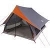 vidaXL Family Tent with Roof Grey and Orange 315 x 286 x 200 cm
