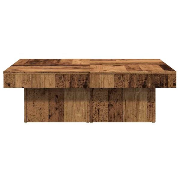 vidaXL Coffee Table Old wood Engineered wood 35.4x35.4x11.0 in