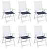vidaXL Pallet Cushion Set of 6 Navy blue Oxford fabric (100% polyester)