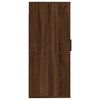vidaXL Wall Mounted TV Cabinet Brown oak Engineered wood Medium