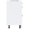 vidaXL Kitchen Base Cabinet White Engineered wood Standard
