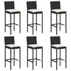 vidaXL Garden Bar Set Black