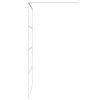 vidaXL Walk-in Shower Wall White 45.3x76.8" Clear ESG Glass