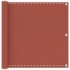 vidaXL Balcony Screen Terracotta 35.4x157.5" HDPE