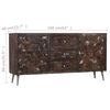 vidaXL Sideboard Multicolor Solid reclaimed wood 63.0 x 15.7 x 31.5 in