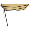 vidaXL Retractable Awning Yellow and White