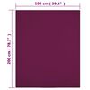 vidaXL Jersey Fitted Sheet Bordeaux 100% Cotton 39.4 x 78.7 in