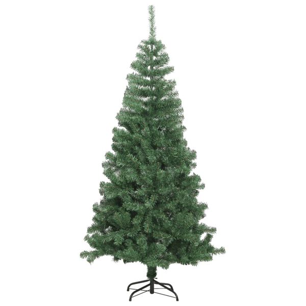 vidaXL Artificial Christmas Tree Green PVC, Plastic Medium