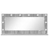 vidaXL Vanity Mirror with Mirror Grey Sonoma 39.37 x 17.72 x 7.09 in
