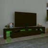 vidaXL TV Cabinet Black Engineered wood Large TV Cabinet Rectangular