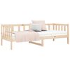 vidaXL Day Bed Natural Wood Solid Pine Wood 35.4x74.8 in
