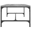 vidaXL Coffee Table Grey sonoma Engineered wood Medium Adjustable Feet
