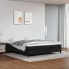 vidaXL Box Spring Bed Frame Black California King Faux Leather (US Only)