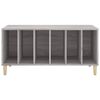vidaXL Record Cabinet Grey Sonoma Engineered wood, Solid eucalyptus wood