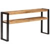 vidaXL Console Table Natural wood and black