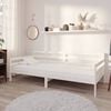 vidaXL Day Bed White Solid pine wood 35.4 x 78.7 in