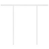 vidaXL Retractable Awning Yellow and White Aluminum frame, polyester fabric