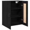 vidaXL Wall-mounted Cabinet Black Oak 27.36 x 13.39 x 35.43 in