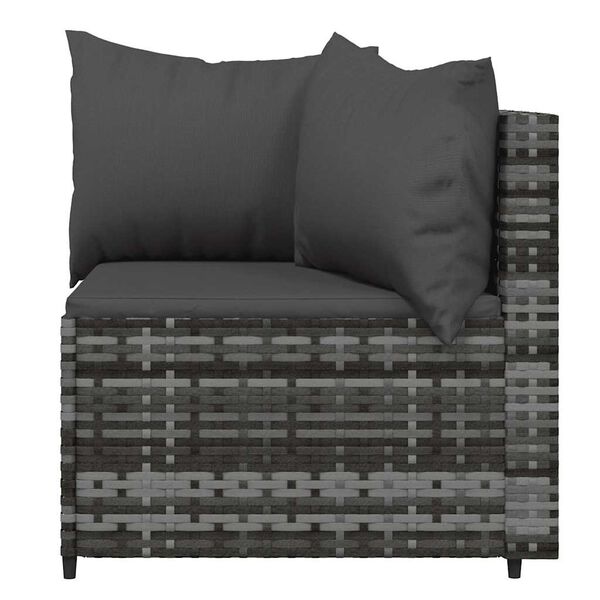 vidaXL Patio Corner Sofa Grey