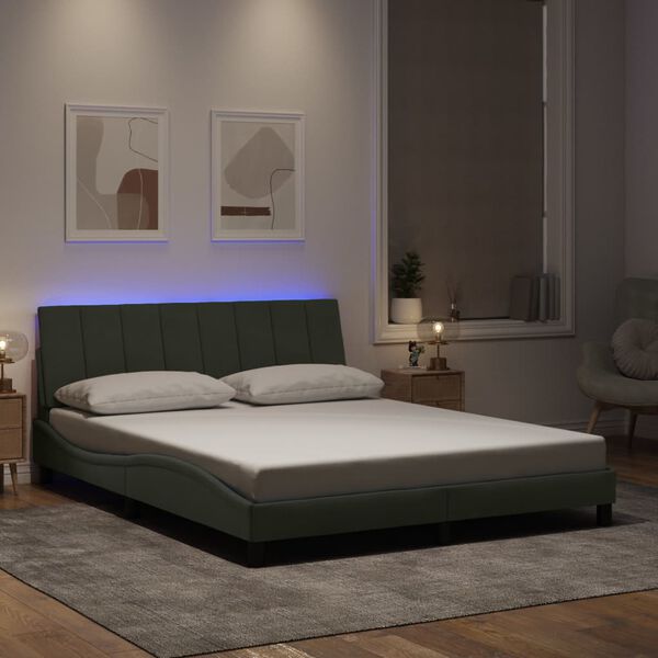 vidaXL Bed Frame Light Grey