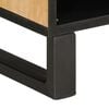 vidaXL TV Cabinet Brown Solid Mango Wood, Steel Medium TV Cabinet
