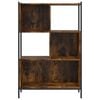 vidaXL Bookcase Smoked Oak Engineered wood, powder-coated steel Medium