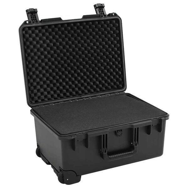 vidaXL Portable Flight Case Black 21.3"x16.3"x11.4" PP