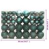 vidaXL Christmas Bauble Set of 100 Green Polystyrene Small