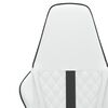 vidaXL Gaming Chair White and Black Faux Leather, Metal, Plywood
