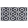 vidaXL Outdoor Carpet Black Polypropylene (PP) 74.8 x 114.2 in Pattern