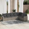 vidaXL Garden Sofa Set Grey