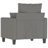 vidaXL Sofa Chair Dark Grey 100% polyester, metal, plywood Single