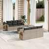 vidaXL Garden Sofa Set Light grey